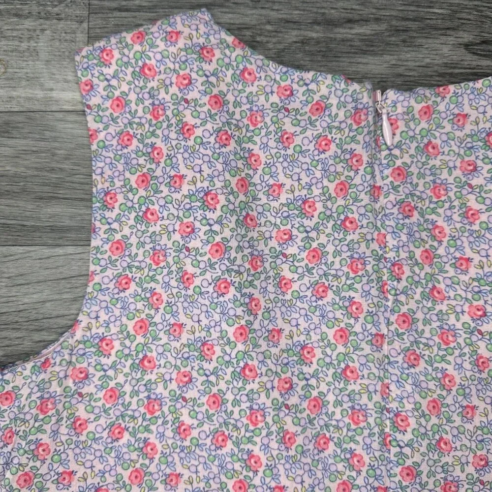 Gap Kids Little Girl's Drop Waist Floral Pink Dress w/ Tulle Slip Size L